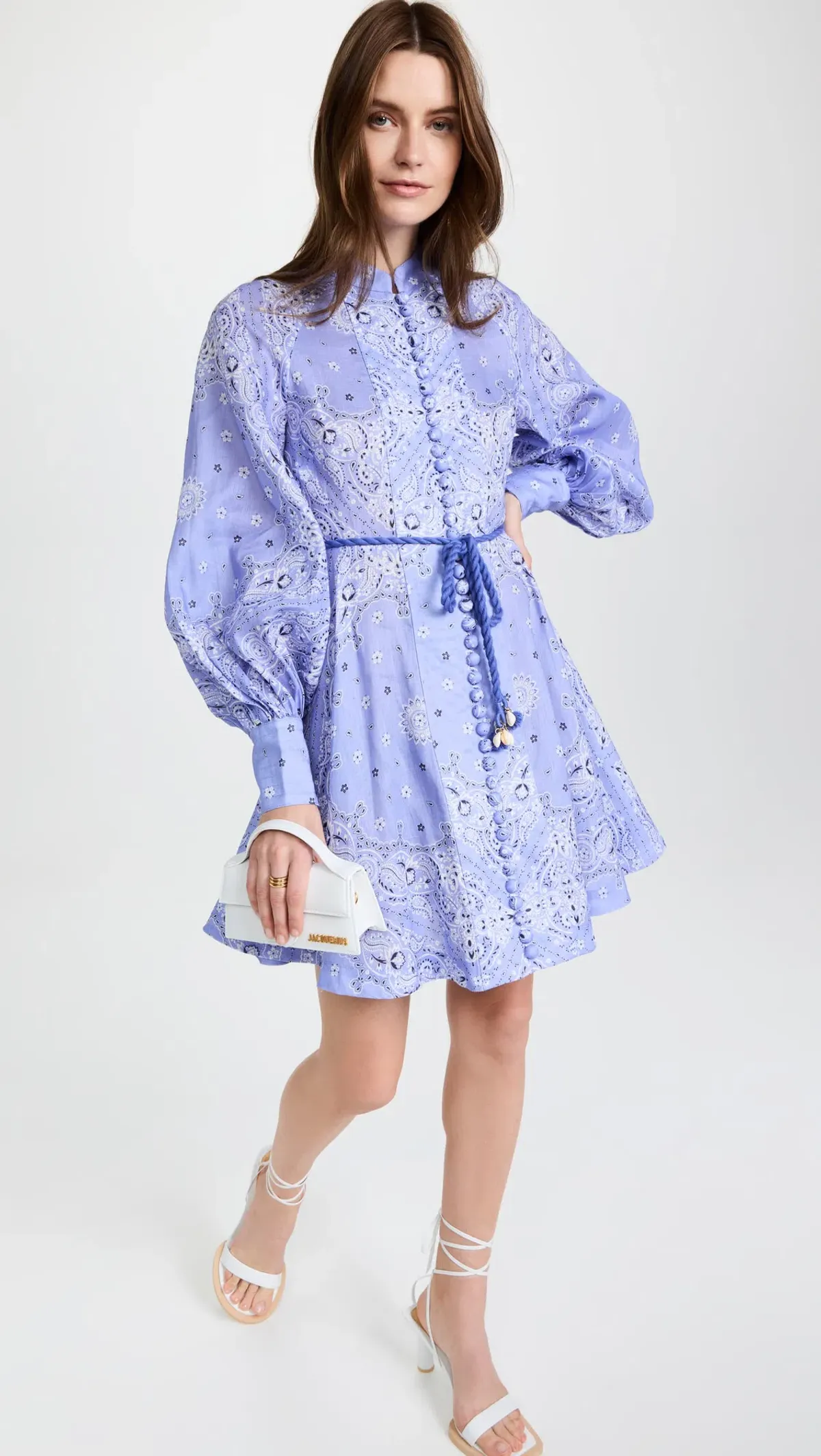 Zimmerman Button Up Mini Dress Print Size 14 - Image 1