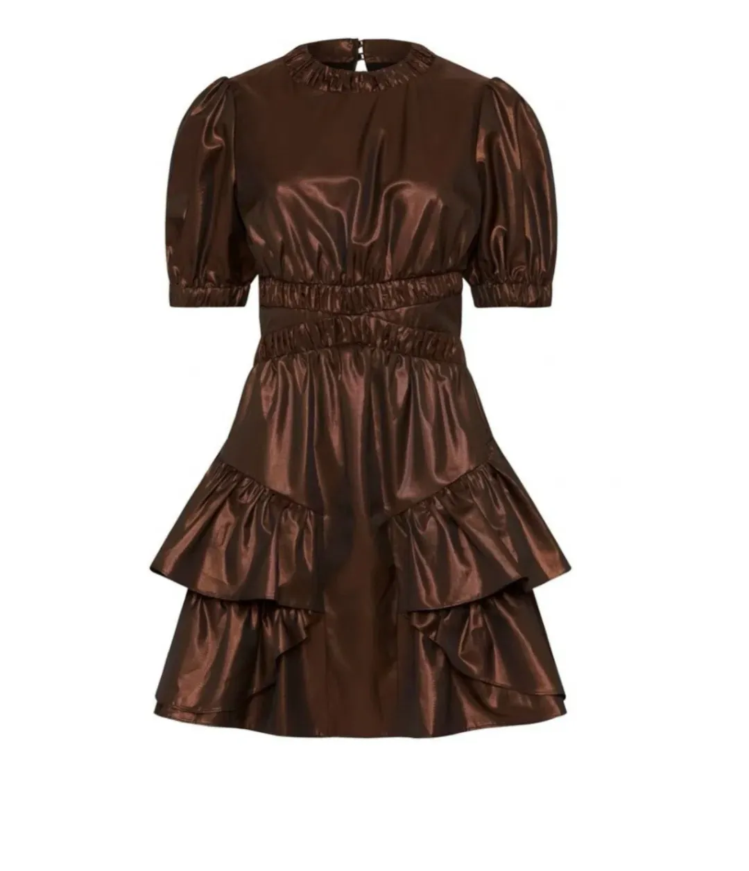 Sass & Bide Free Falling Mini Dress Brown Size 8 for rent on The Volte - main image