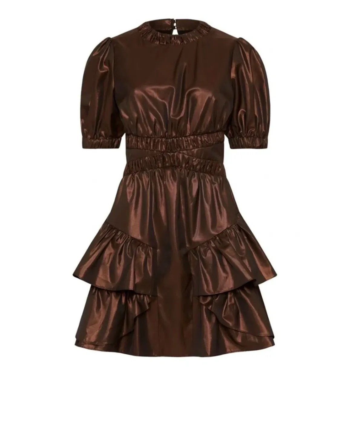 Sass & Bide Free Falling Mini Dress Brown Size 8 - Image 3