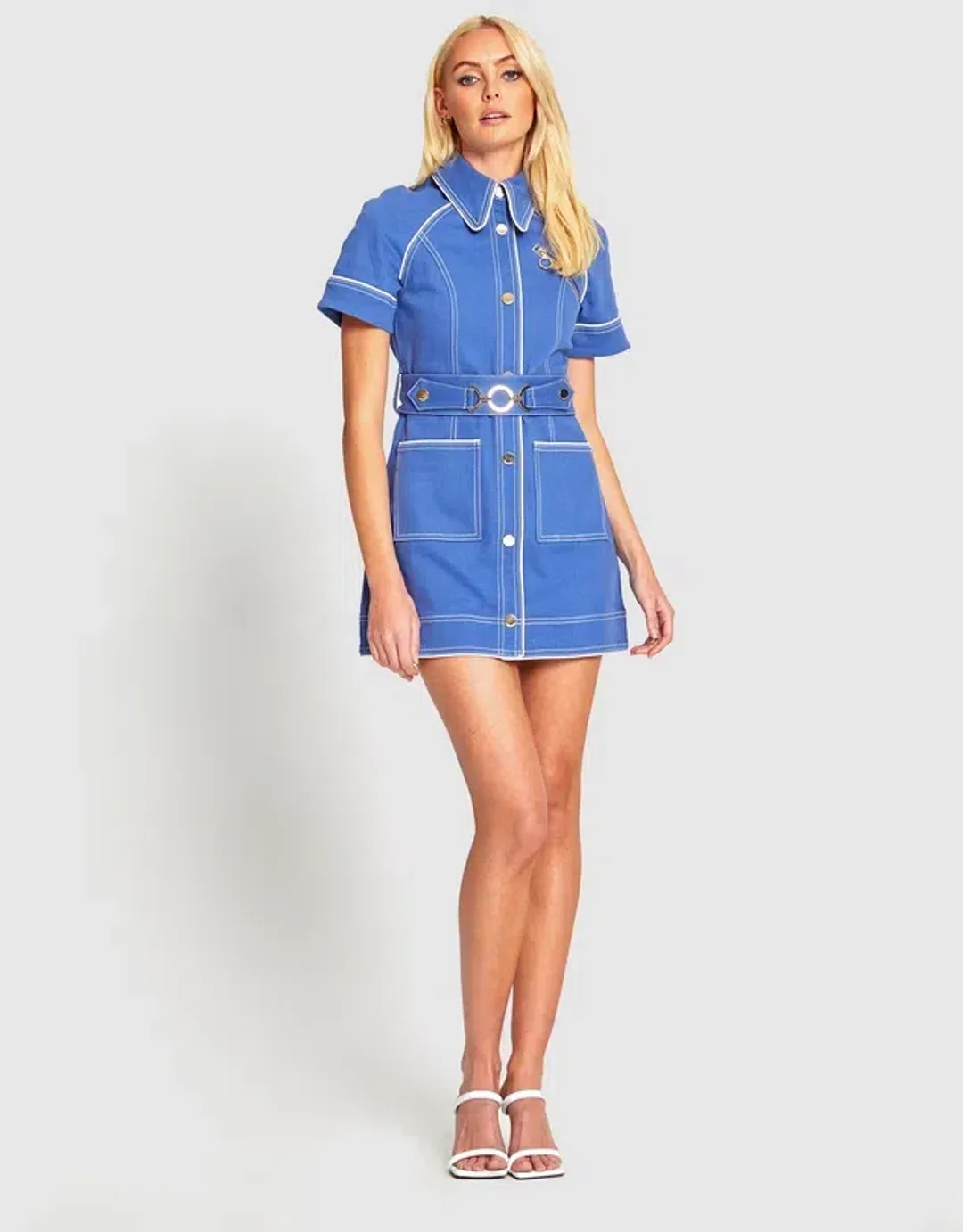 Alice McCall Saturdays Mini Dress in Blue Size 10 for rent on The Volte - main image