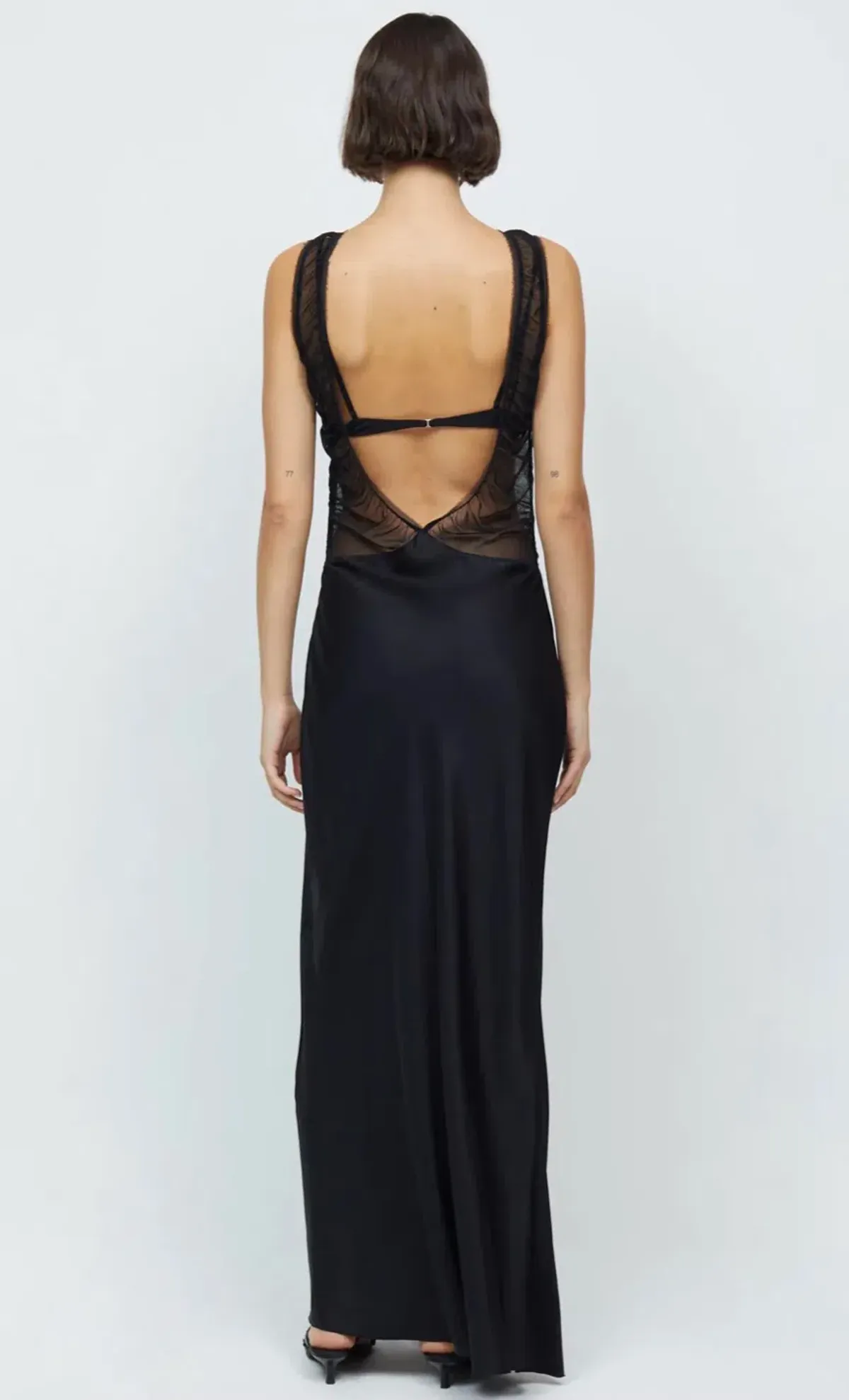 Bec & Bridge Naomi Split Maxi Dress Black Size 6 - Image 3