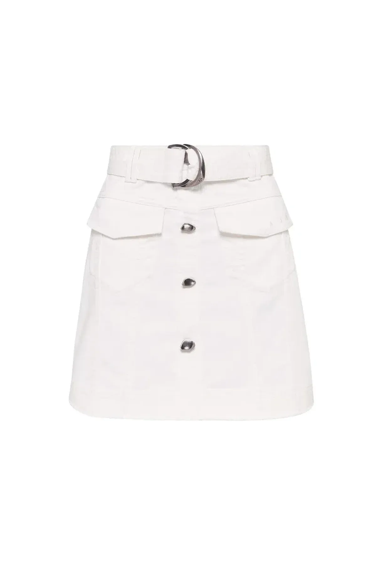 AJE Arlow Denim Mini Skirt  White Size 8 - Image 2