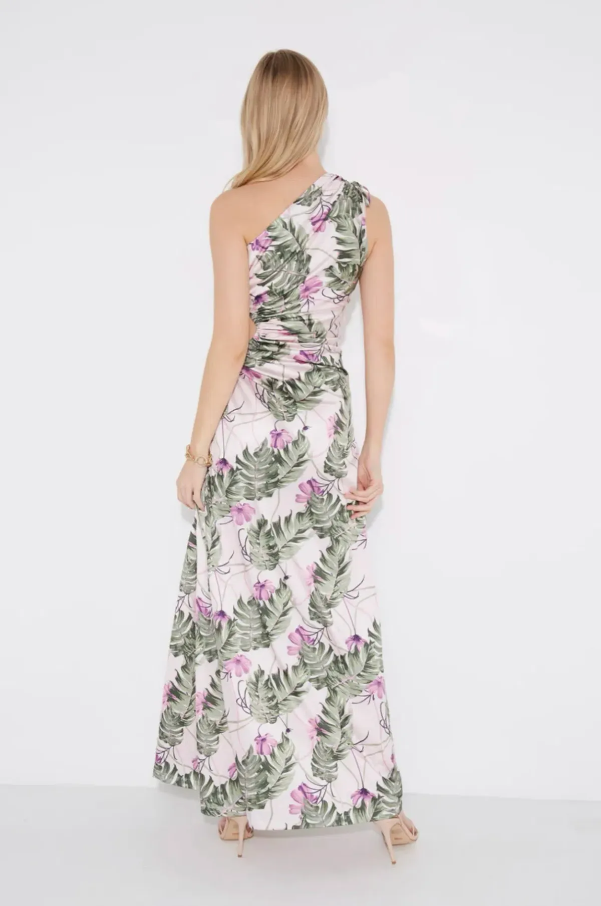 Sonya Moda Palm Maxi Dress Print Size 10 - Image 2