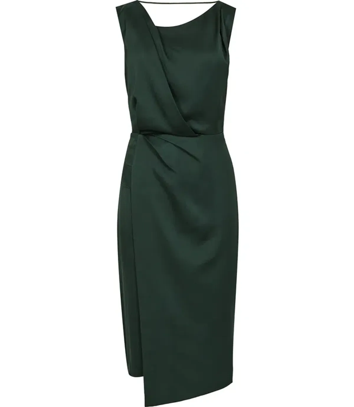 Reiss Karina Cross Back Cocktail Dress Green Size 6 - Image 3