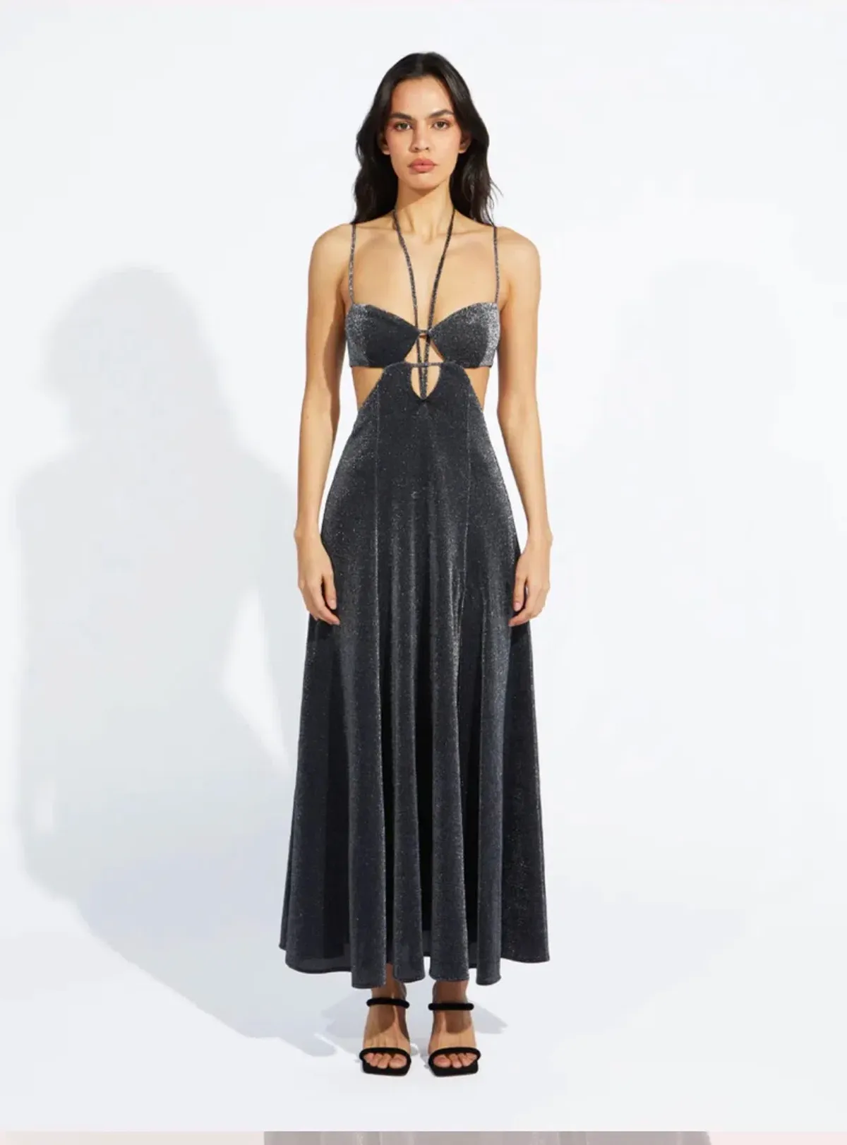 Alice McCall Lucy in the Sky Midi Dress Black Size 6 for rent on The Volte - main image