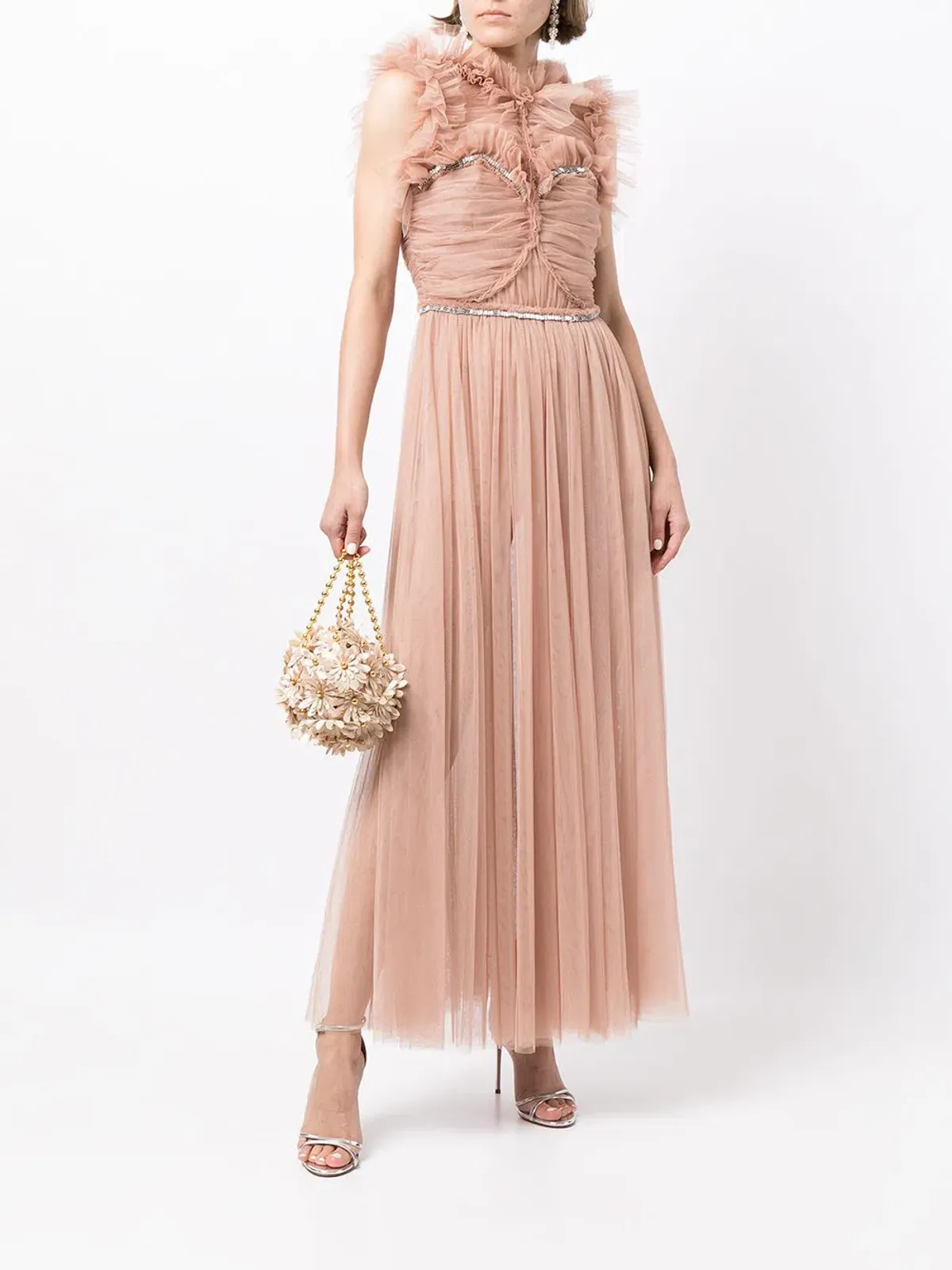 Rachel Gilbert Lou Dress Midi Nude Size 0/Au 6 - Image 1