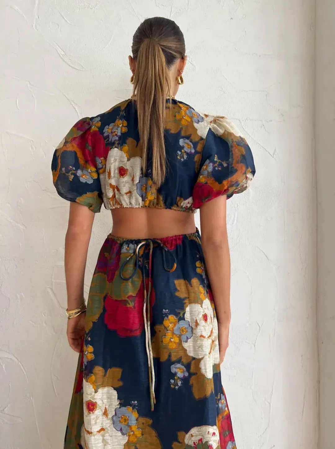 Sir the Label Bonita Puff Sleeve Gown Floral Size 1 / Au 8  for rent on The Volte - main image