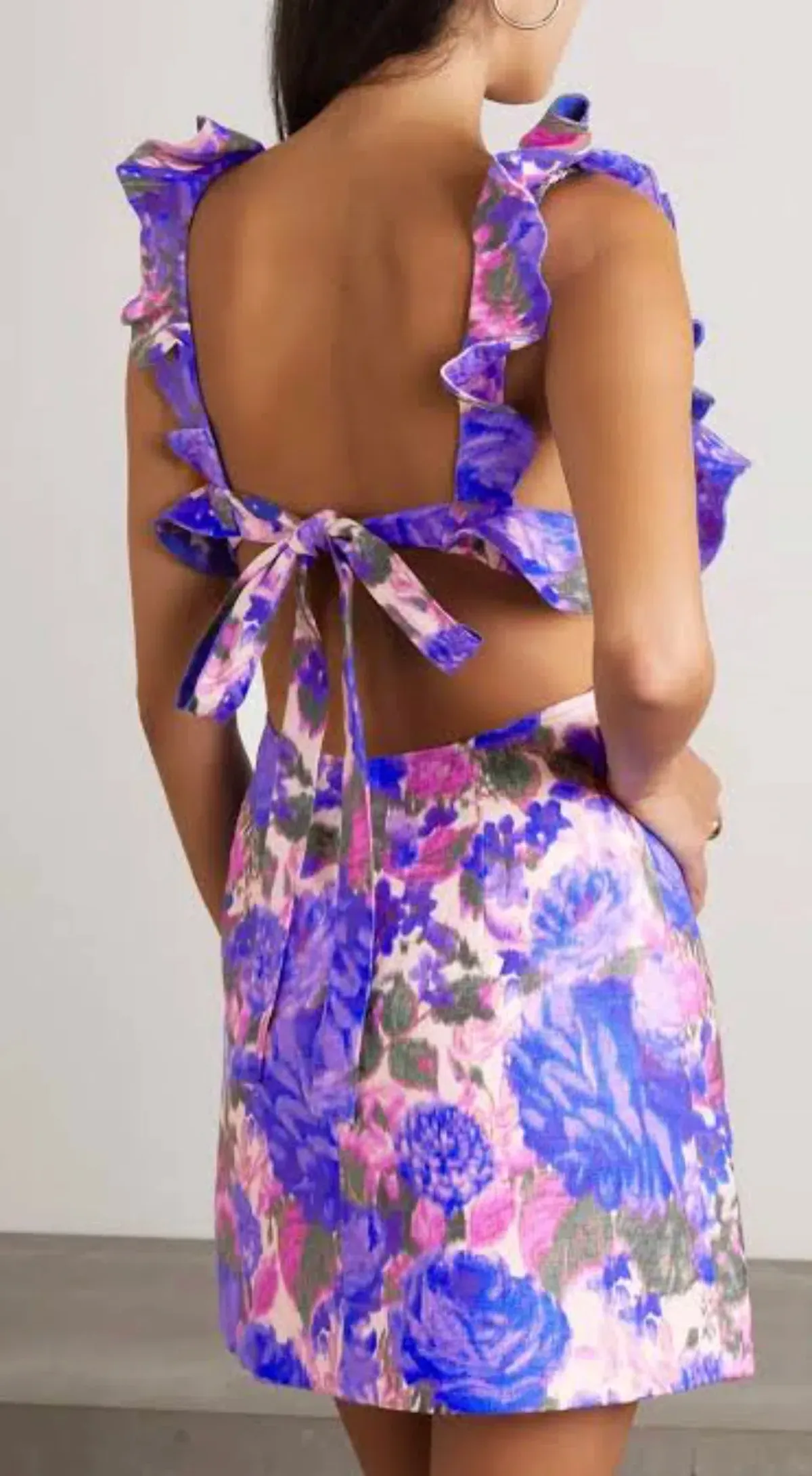 Zimmermann High Tide Frilled Mini Dress Floral Size 1 / Au 10 - Image 2