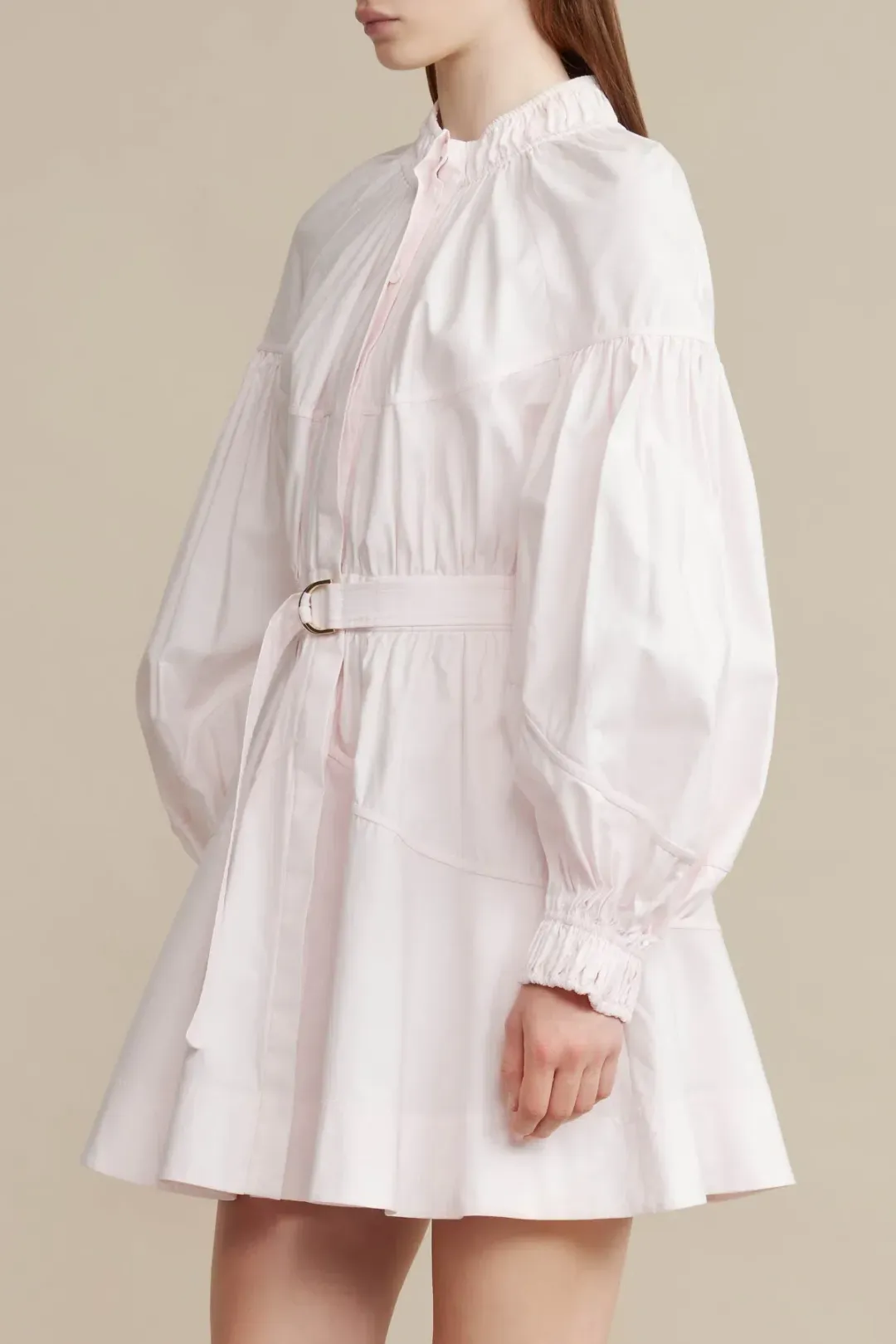 Acler Marquis Mini Dress Shell Pink Size AU 12 for rent on The Volte - main image