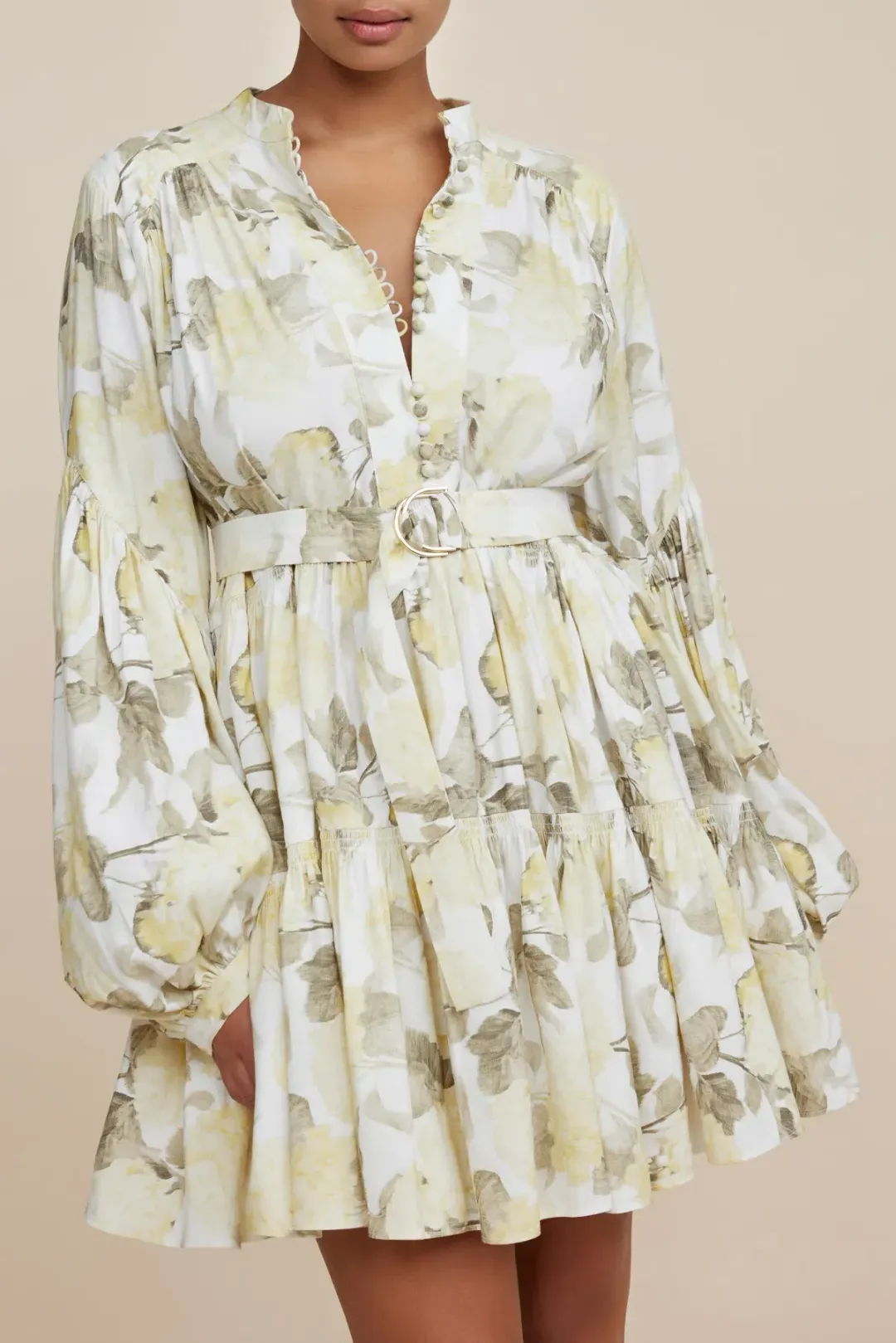 Acler Somerset  Mini Dress Hydrangea Garden Size 12 for rent on The Volte - main image