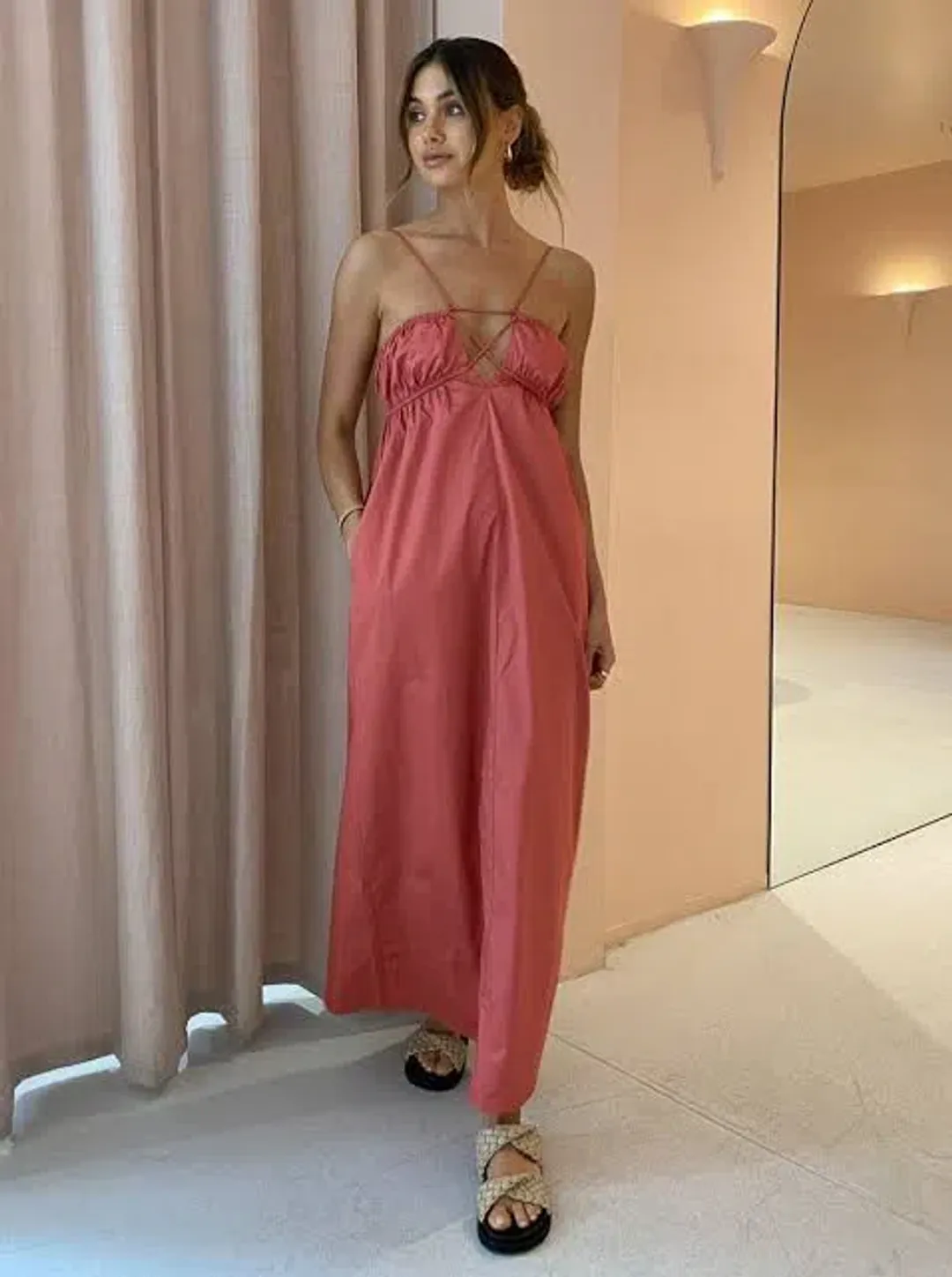 Suboo Rosanna Strappy Maxi Dress Red Size 6 / XS for rent on The Volte - main image