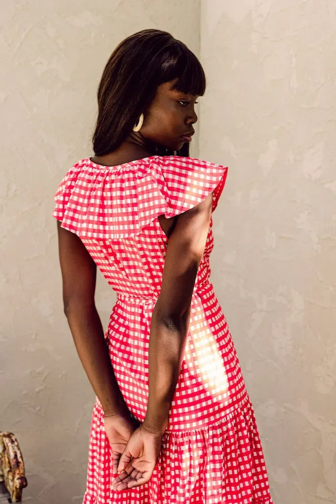Bird and Kite Juni Wrap Dress Calypso Gingham Size XL / Au 14 for rent on The Volte - main image