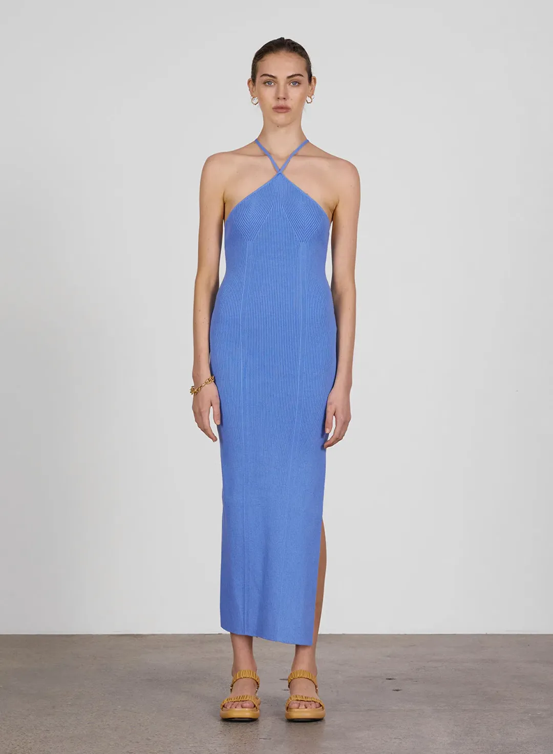 Anna Quan Keeley Dress in Iris Blue Size 8 for rent on The Volte - main image