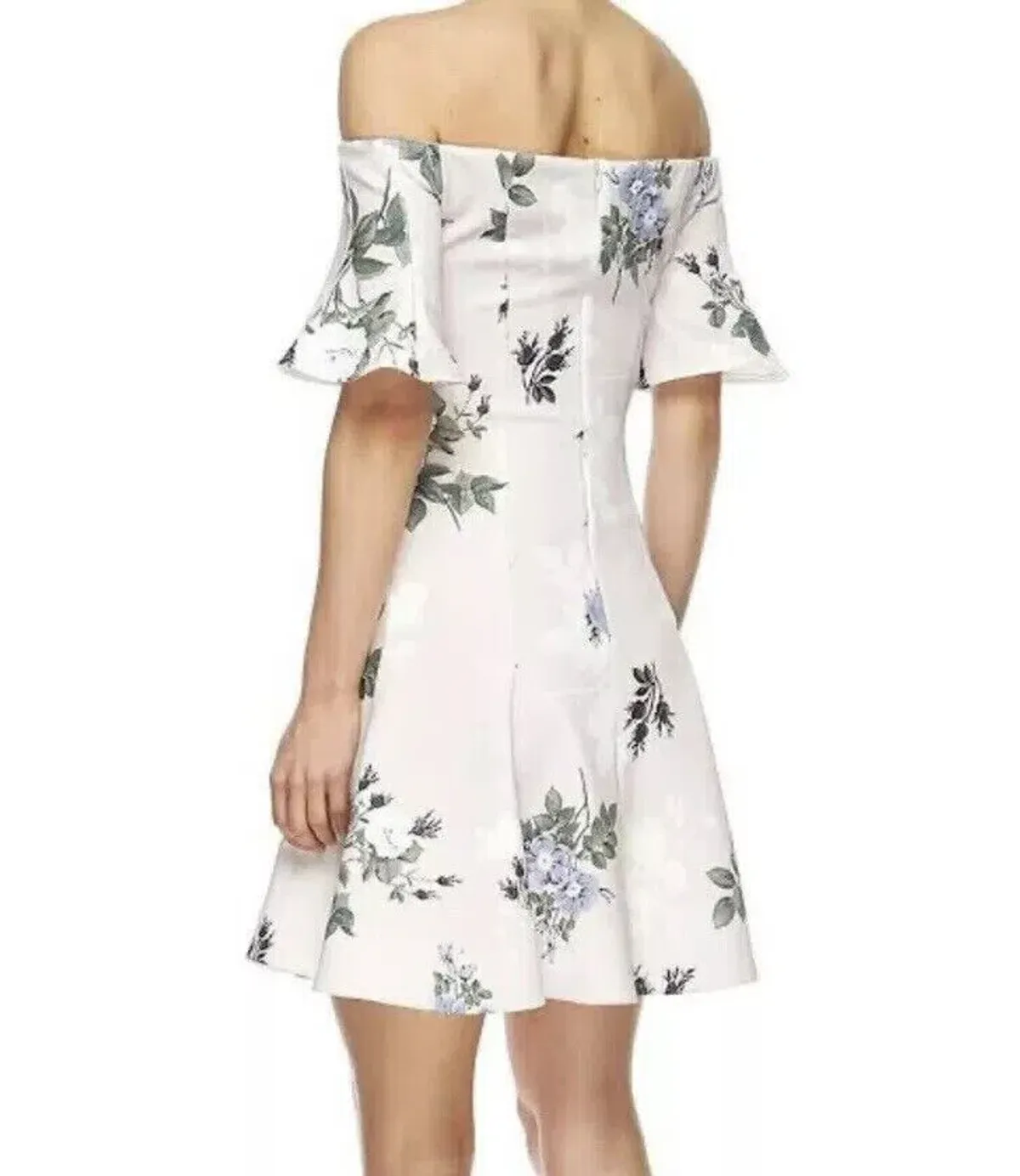 Lover Off Shoulder Mini Dress Floral Size 10 - Image 3