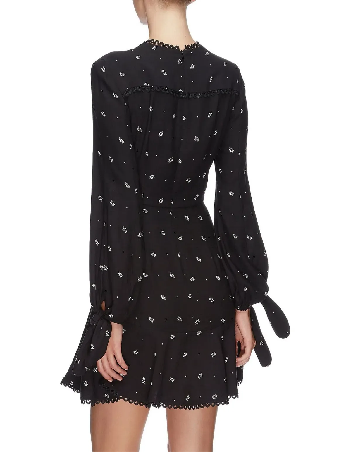 Lover the Label Foulard Mini Dress Black Size 10 - Image 3