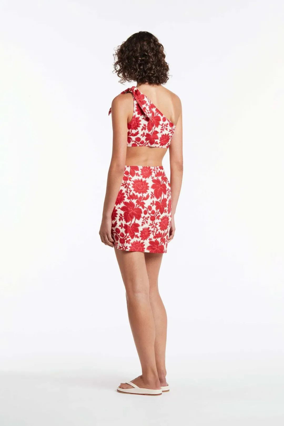 Sir The Label Cinta Cut Out Mini Dress  Valentina Print Size 2 for rent on The Volte - main image