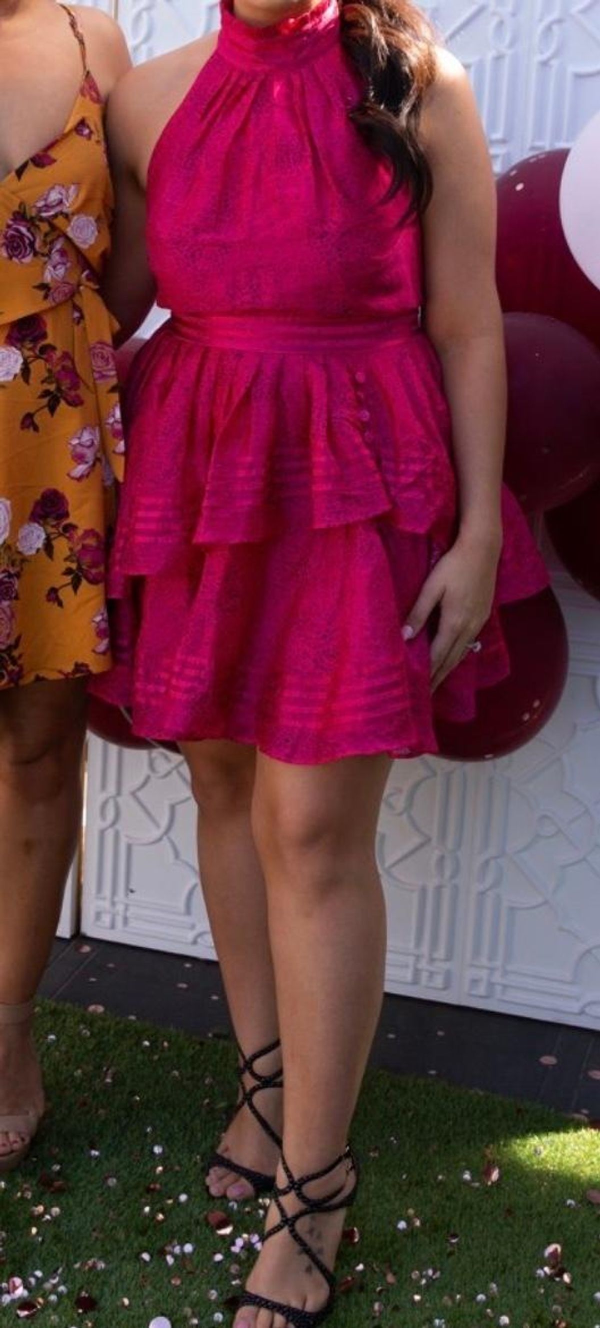 Aje Florentine Mini Dress Magenta Pink 12 - Image 6