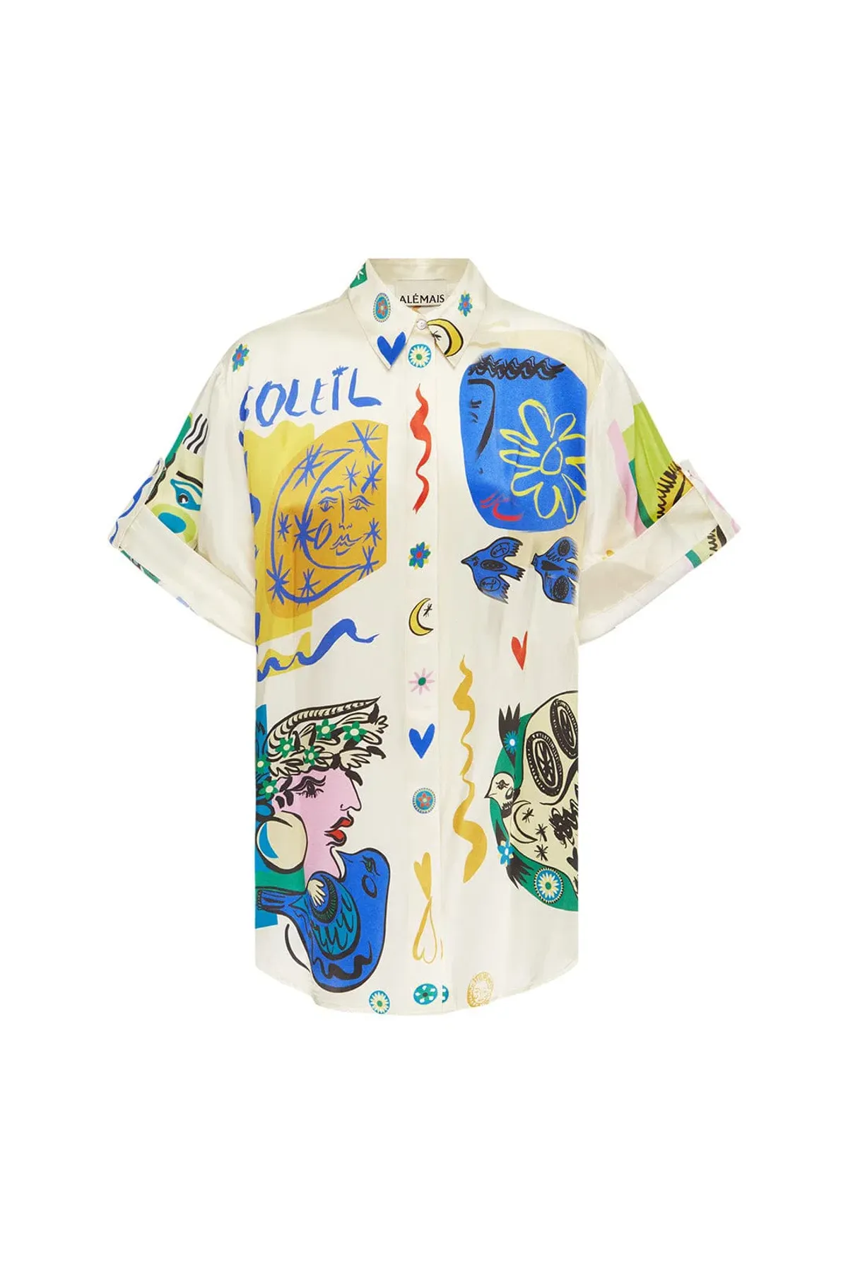 Alemais Soleil Oversized Shirt and Ruffle Skirt Set Print Size 14 - Image 6