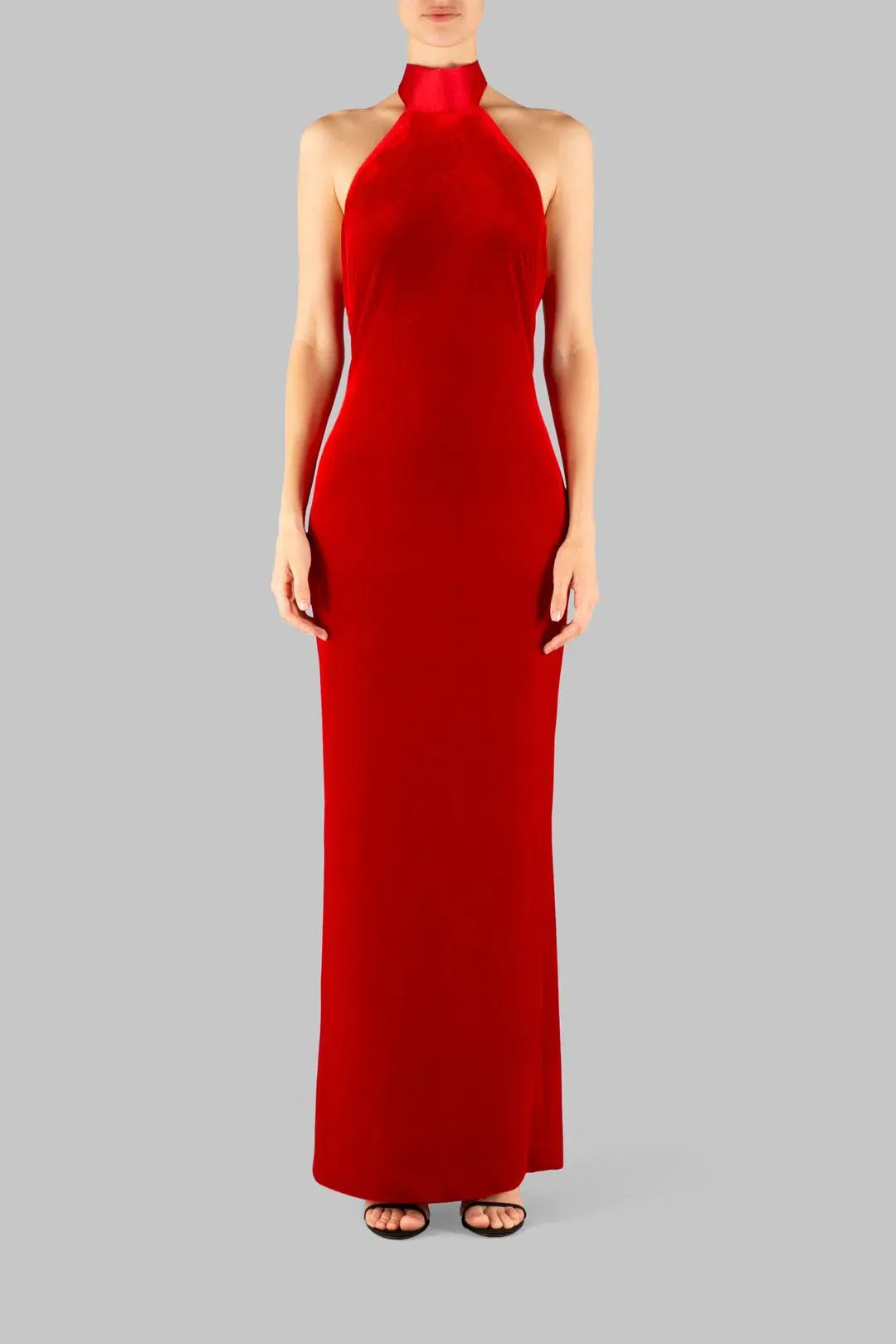 Carla Zampatti The I Love You Halter Gown Red Size 8 for rent on The Volte - main image