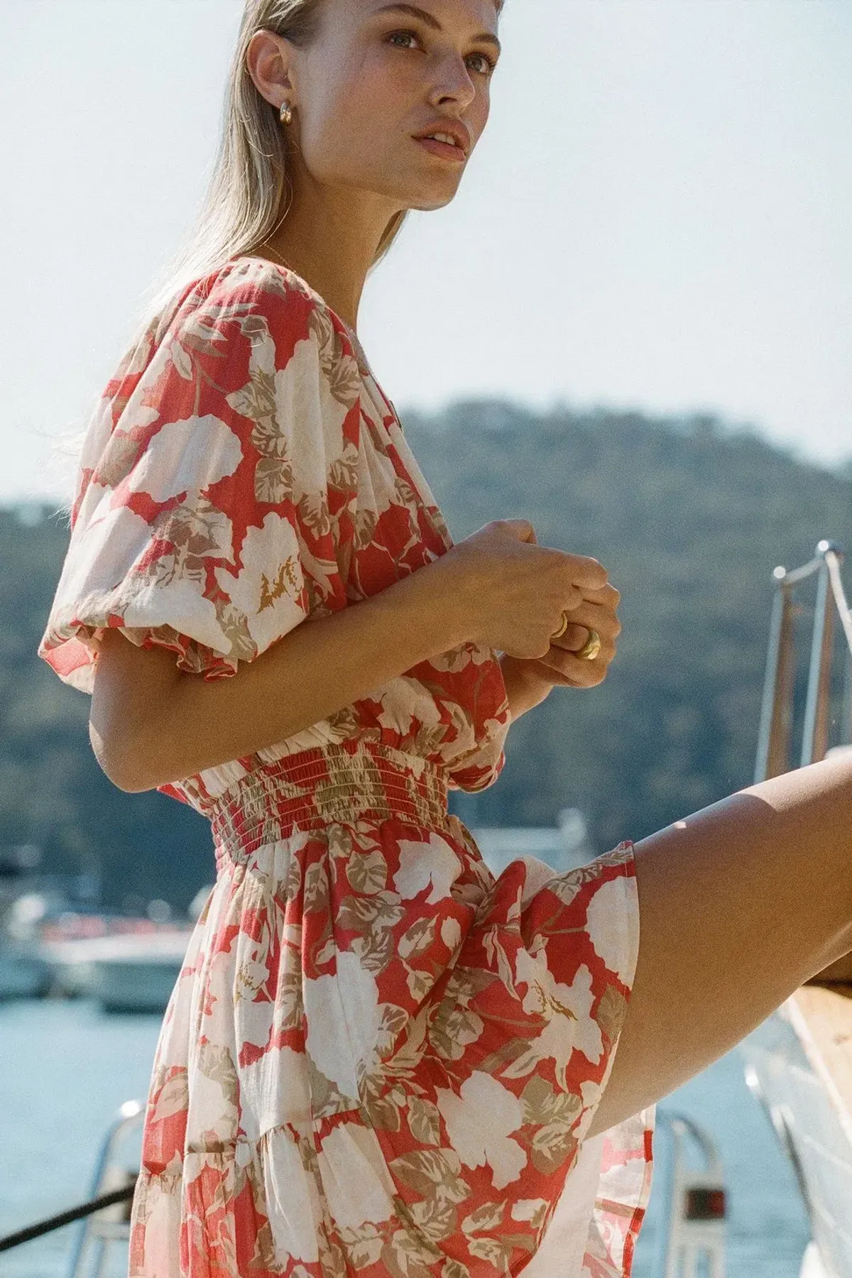 Kivari Helena Cotton Mini Dress Print Size 12 - Image 3