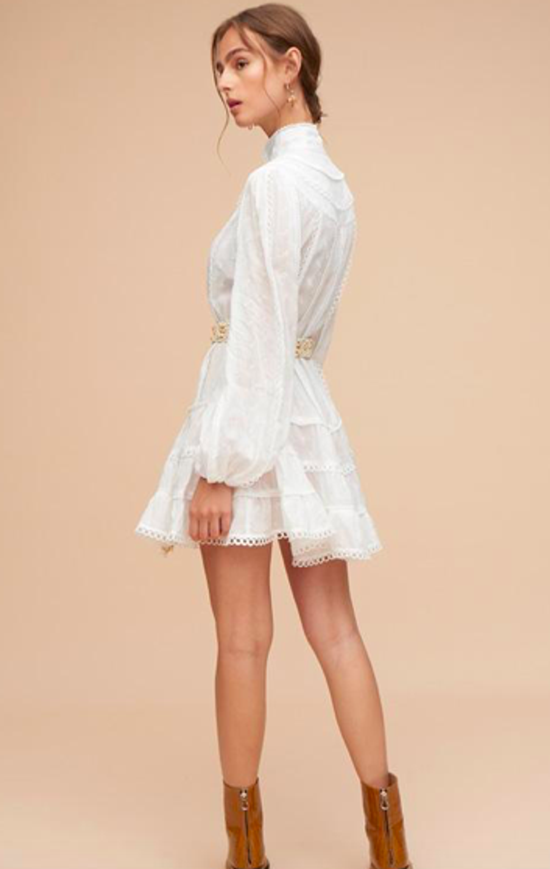 Tigerlily Hanae Mini Dress Ivory Size 10 for rent on The Volte - main image