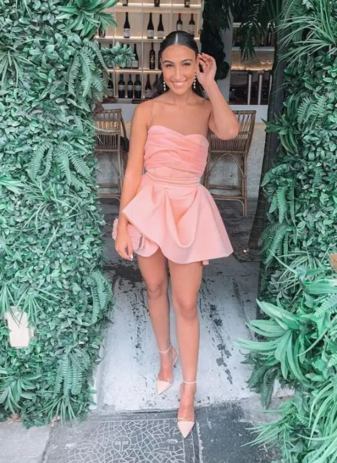 Eliya The Label Tayla Dress Peach Size 6 for rent on The Volte - main image