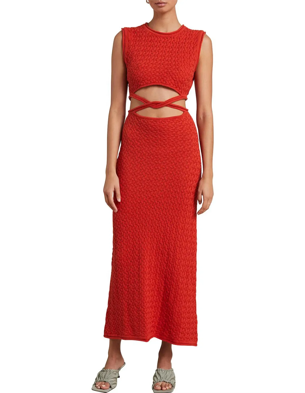 Bec & Bridge Effie Knit Dress Red Size 8 - Image 1