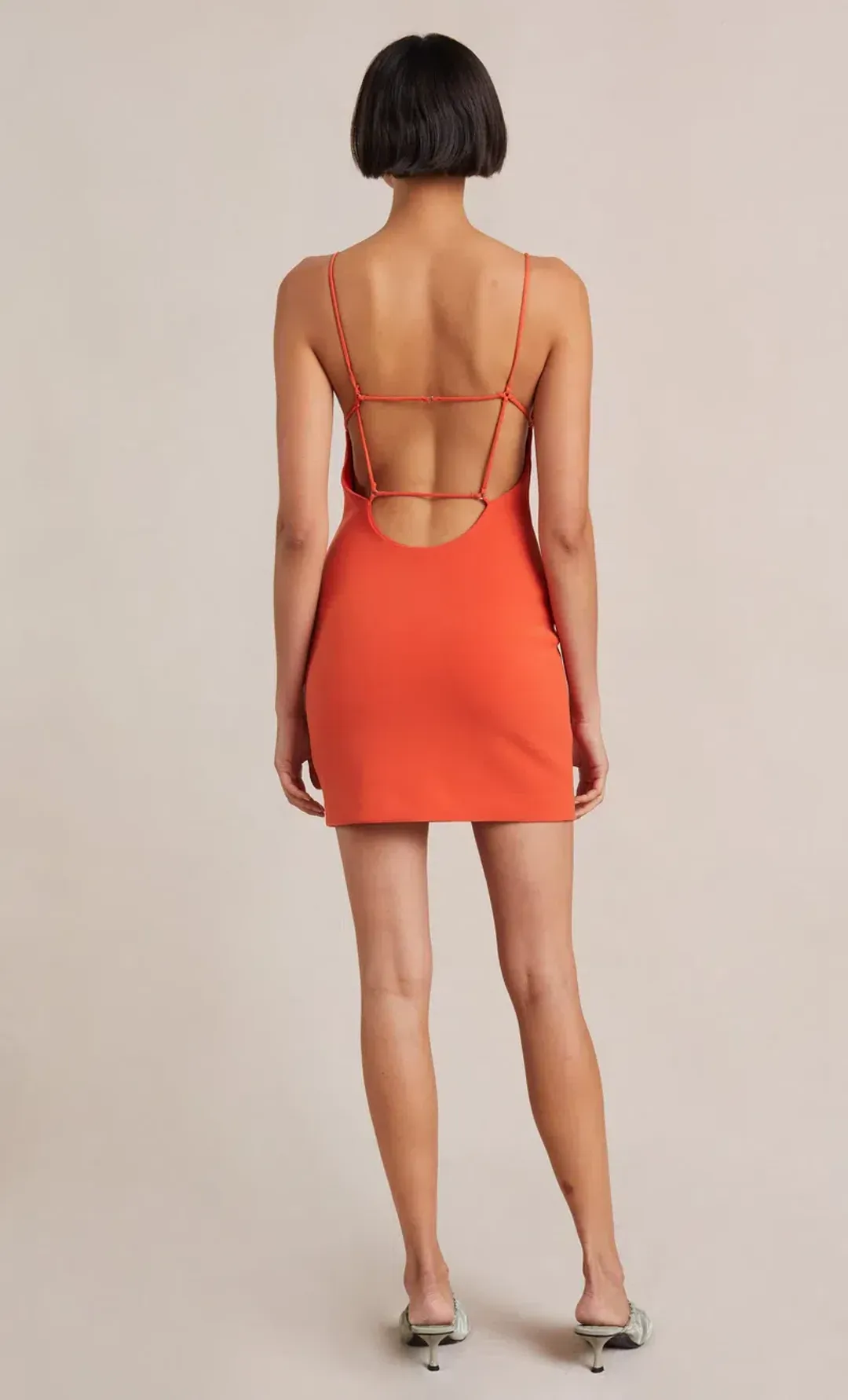 Bec & Bridge Elroy Mini Dress Orange Size 10 for rent on The Volte - main image