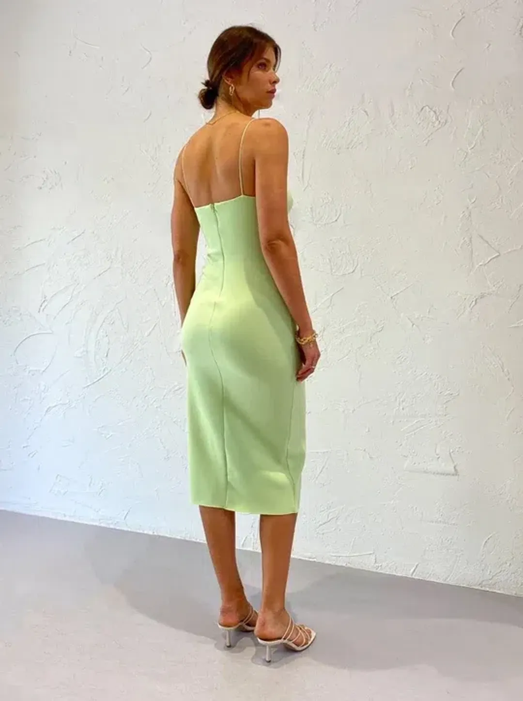 Bec & Bridge Apple Clover Midi Dress Green Size 12 for rent on The Volte - main image