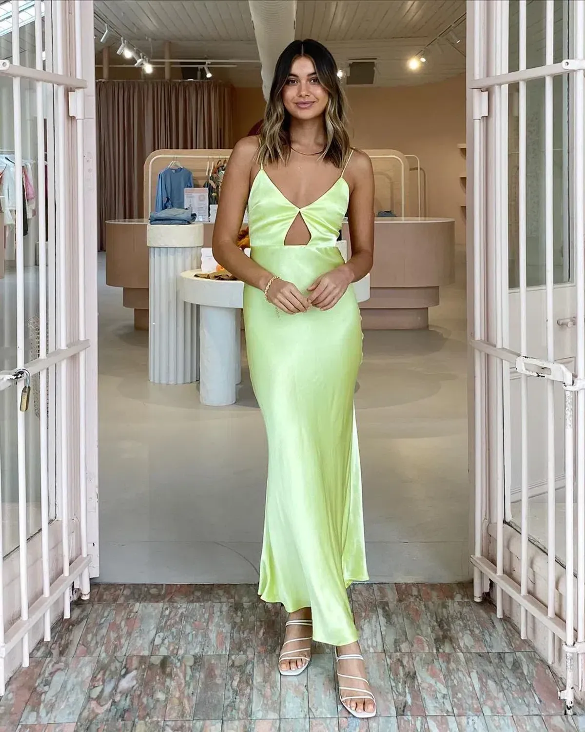 Bec & Bridge Citrus Sweetie Maxi Dress Green Size 10 - Image 1