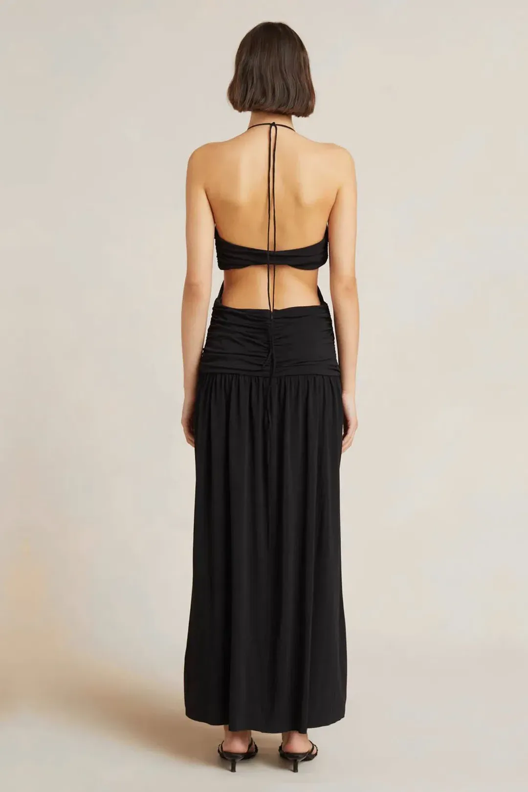 Bec and Bridge Adaline Cut Out Maxi Dress Black Size 8 for rent on The Volte - main image
