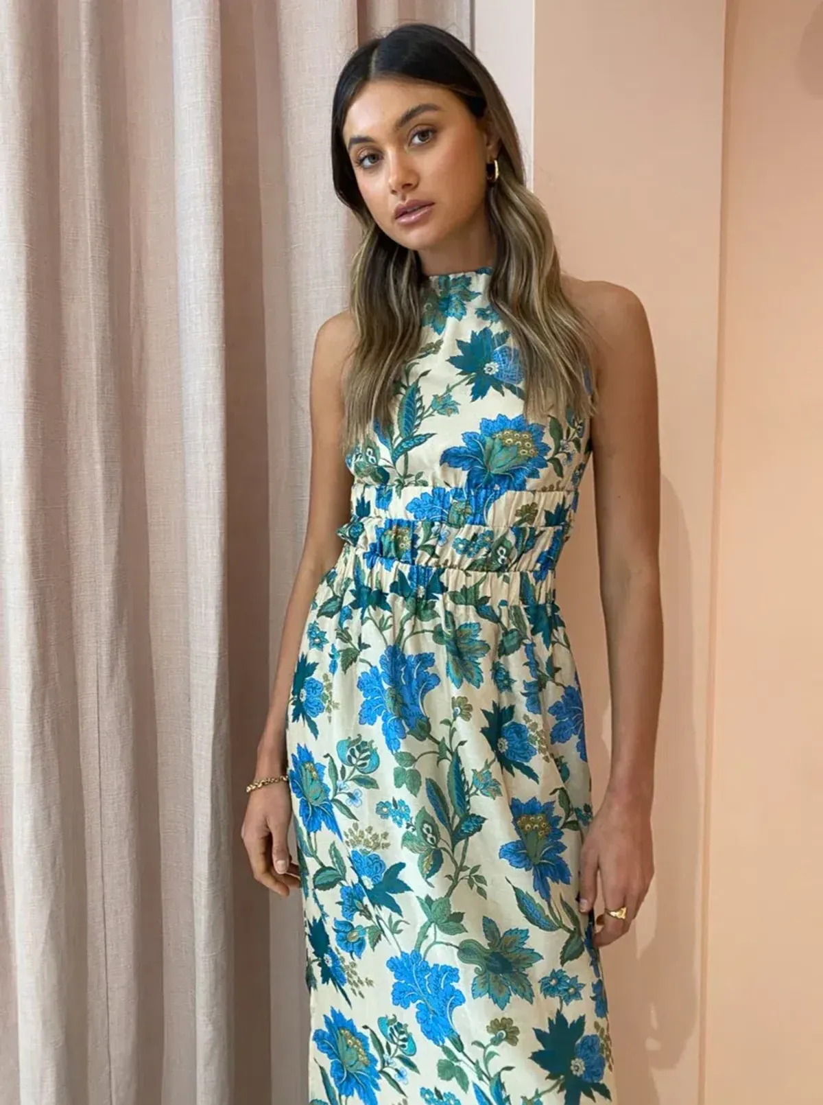 Sir the Label Celia Cross Back Gown in Marguerite Print Size 8 - Image 4