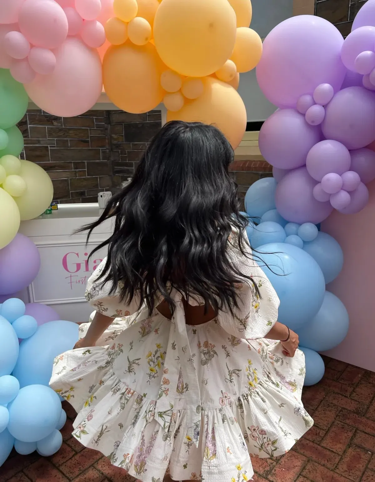 Zimmerman Jeannie Puff Sleeve Mini Dress Floral Size 1/Au 8 - Image 6