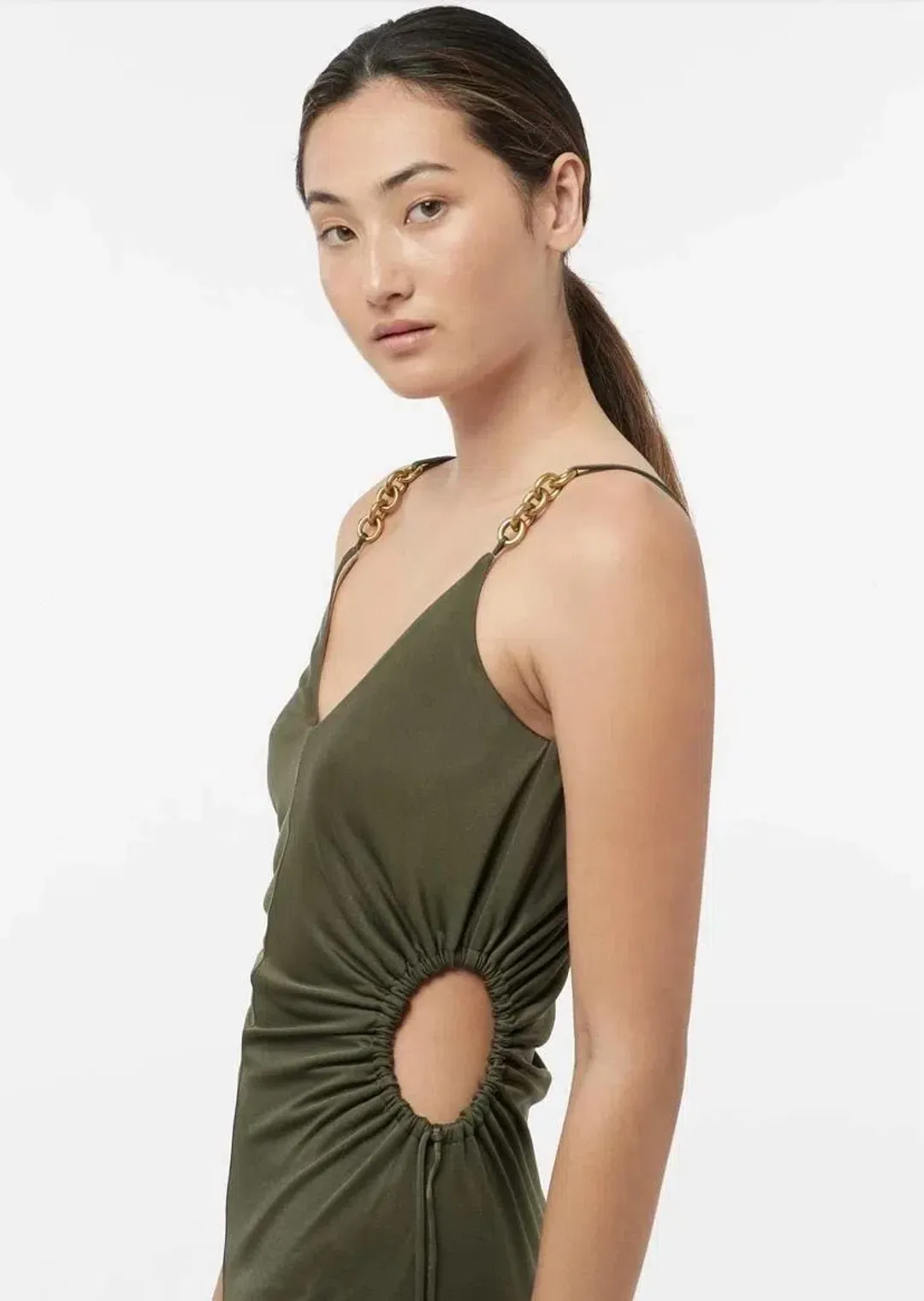 Manning Cartell Tuning in Chain Dress Green Size 12 for rent on The Volte - main image