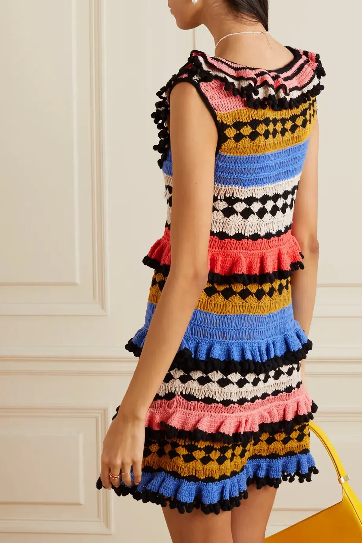 Zimmerman Tiggy Frill Mini Dress Multi Size 1/AU 10 - Image 2