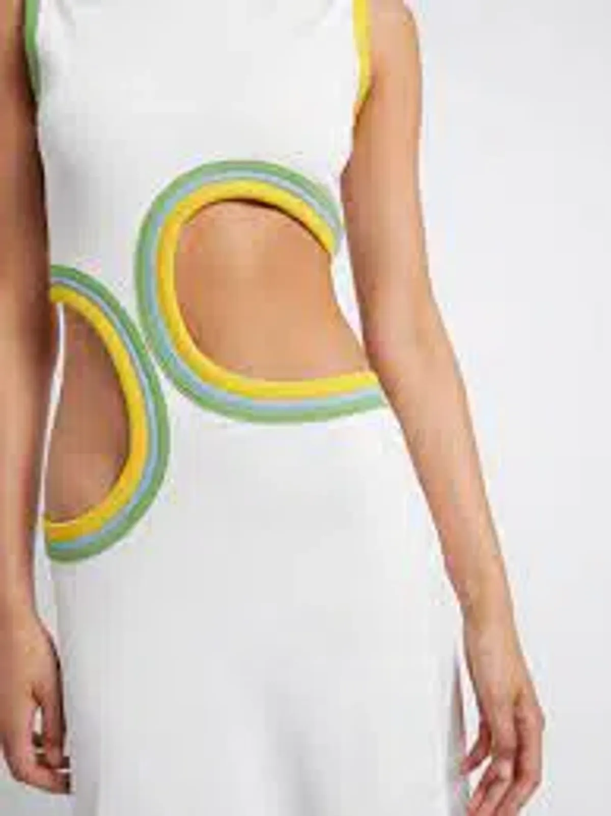 Christopher Esber Cutout Torso Dress  Multi Paisley Size 12 - Image 3