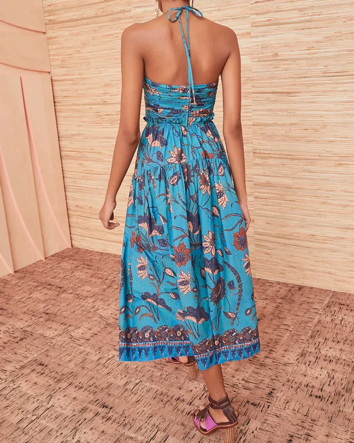 Ulla Johnson Ella Dress in Lagoon Size 10  - Image 2