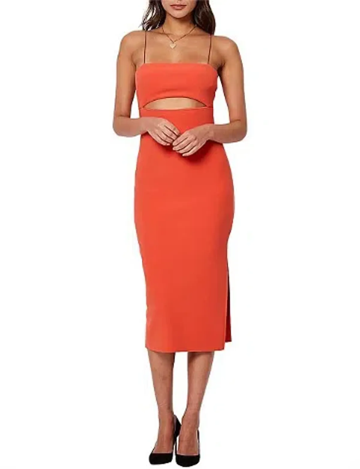 Bec & Bridge Alexandra midi orange dress size 8 - Image 1