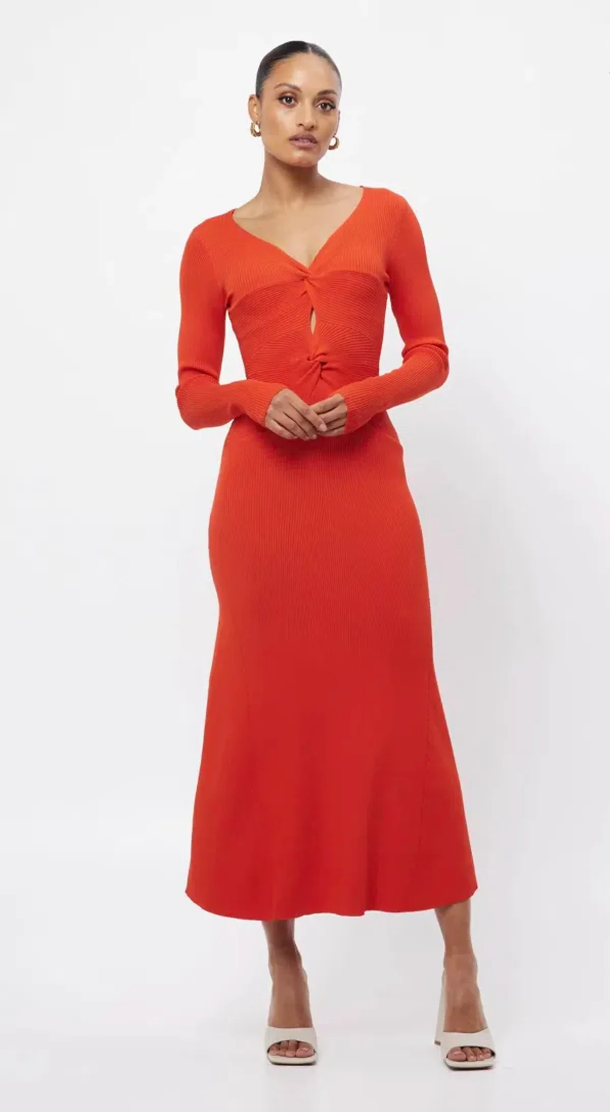 Mossman twists and turn dress in chilli  - Image 1