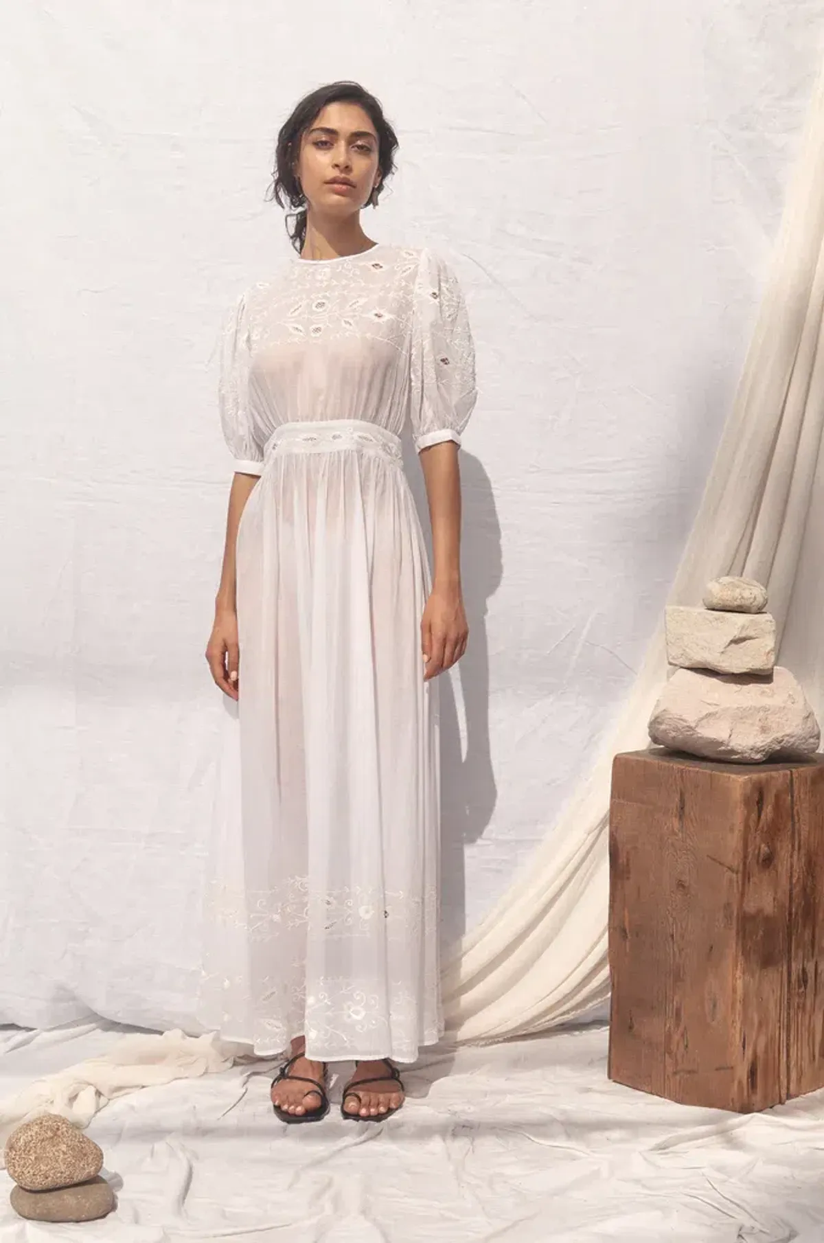 All That Remains Jean Dress White Size 10 - Image 2