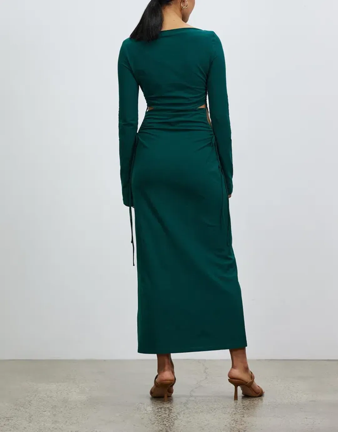 Camilla and Marc Alexandre Midi Dress Emerald Green Size 8 for rent on The Volte - main image