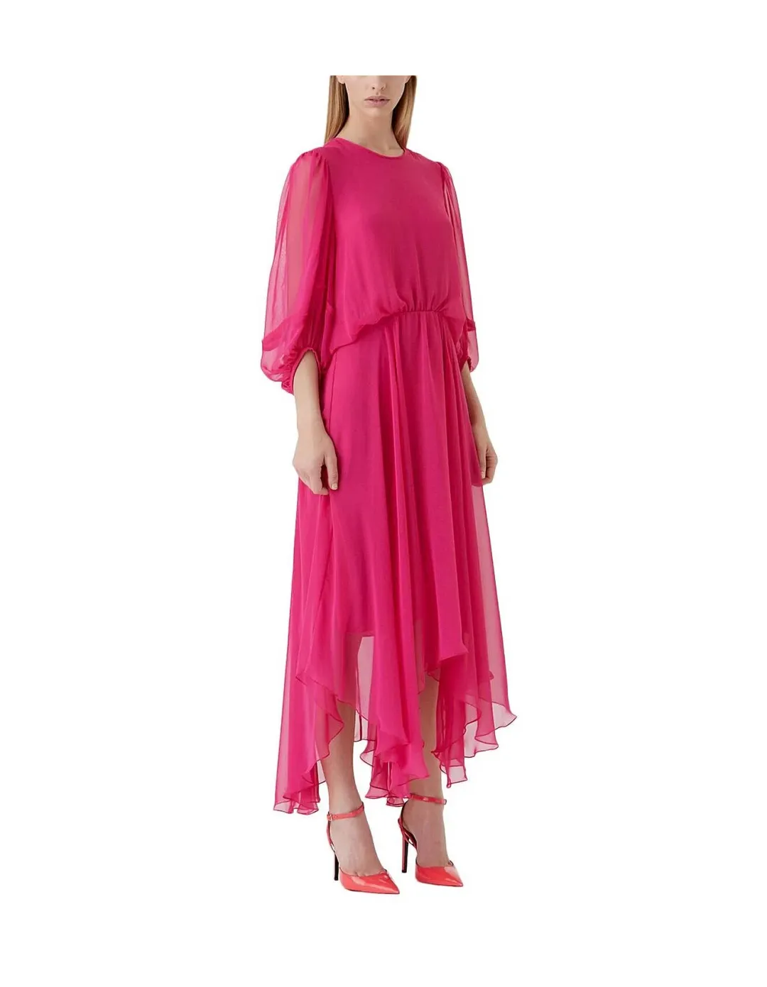 Camilla and Marc Dylan Midi Dress Pink Size 8  for rent on The Volte - main image