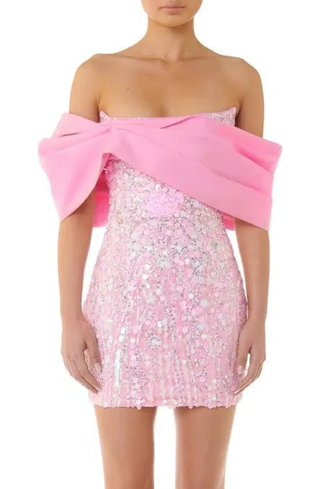 Eliya The Label Bianca Mini Dress Pink Size 8 / S for rent on The Volte - main image