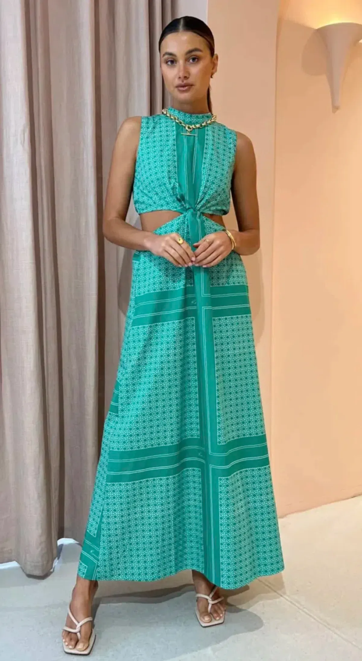 Roame Loren Maxi Dress Print Size 2 / Au 10 - Image 1