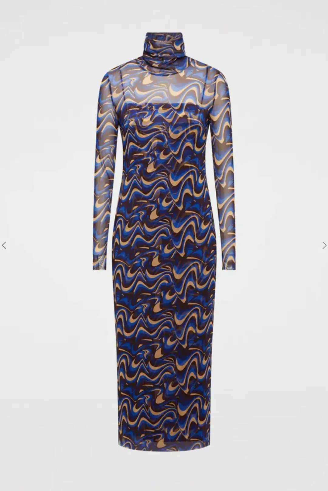 Scanlan Theodore Italian Wave Print Mesh Dress Print Size 6 for rent on The Volte - main image