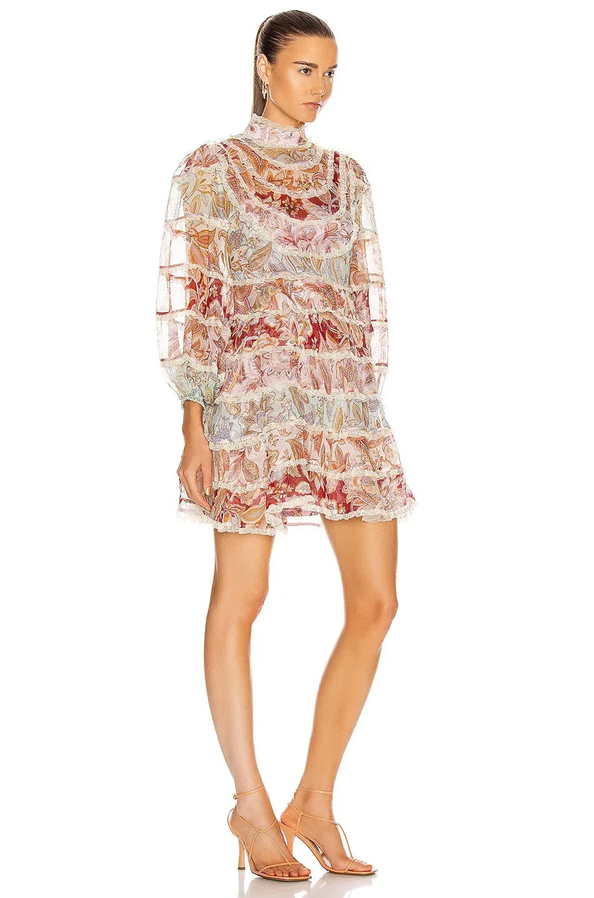 Zimmermann Ladybeetle Spliced Mini Dress Multi size 0/ AU 8 - Image 1