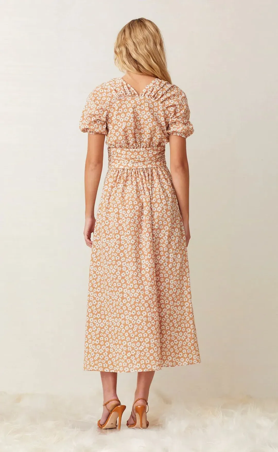 Bec & Bridge Zoe Maxi Dress Peach Size AU 8 for rent on The Volte - main image
