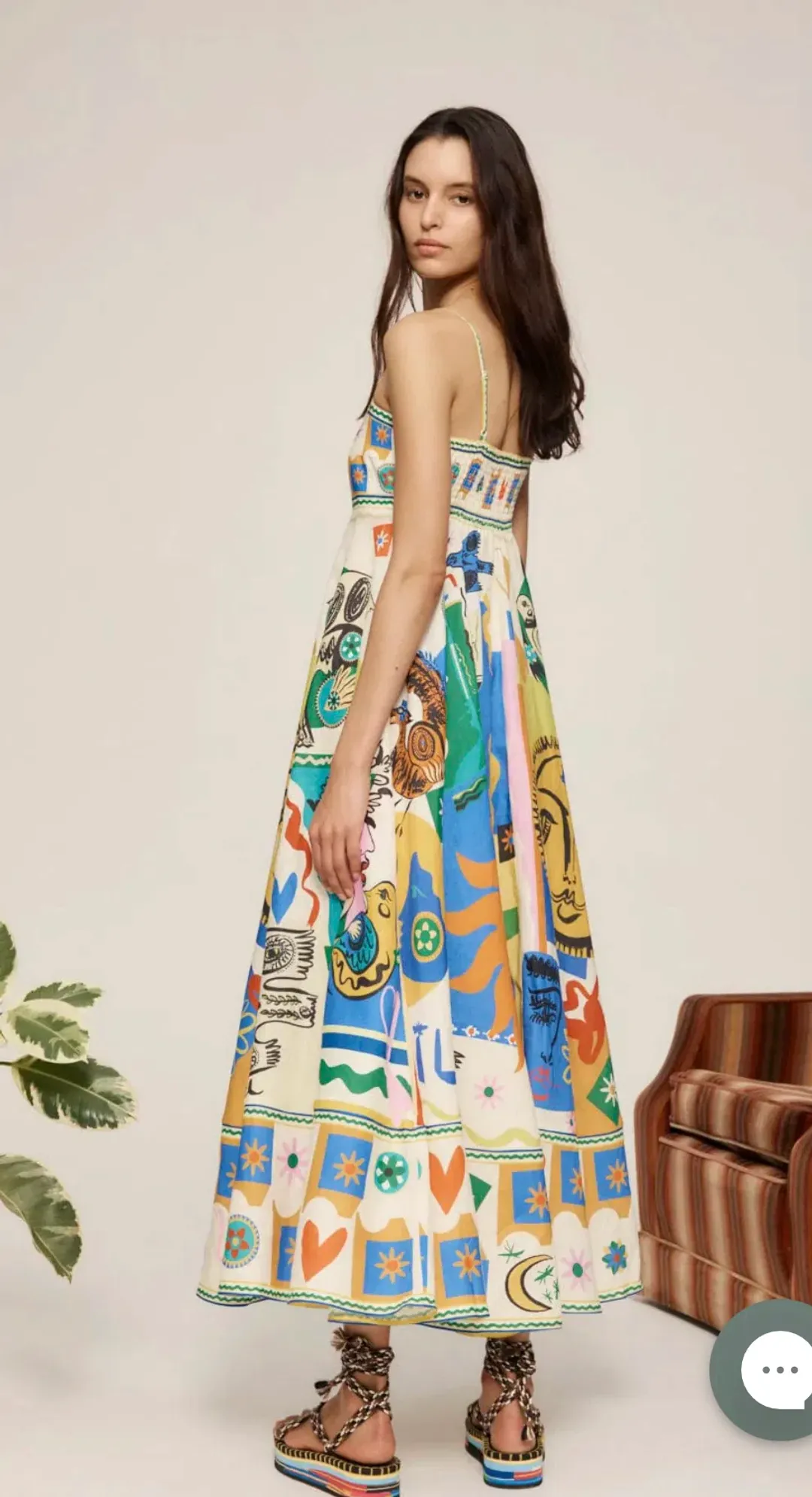 Alemais Soleil Sundress Cream AU 6 for rent on The Volte - main image