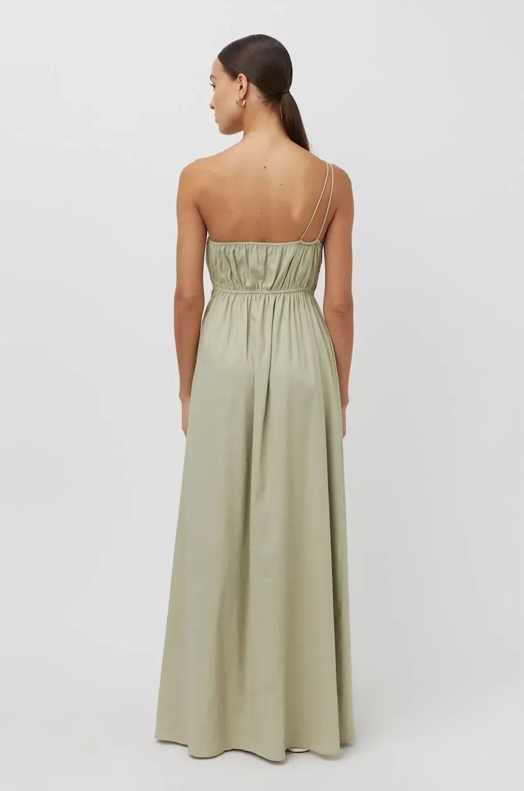 Camilla and Marc Sevilla Asymmetric Maxi Dress Green Size 8 for rent on The Volte - main image