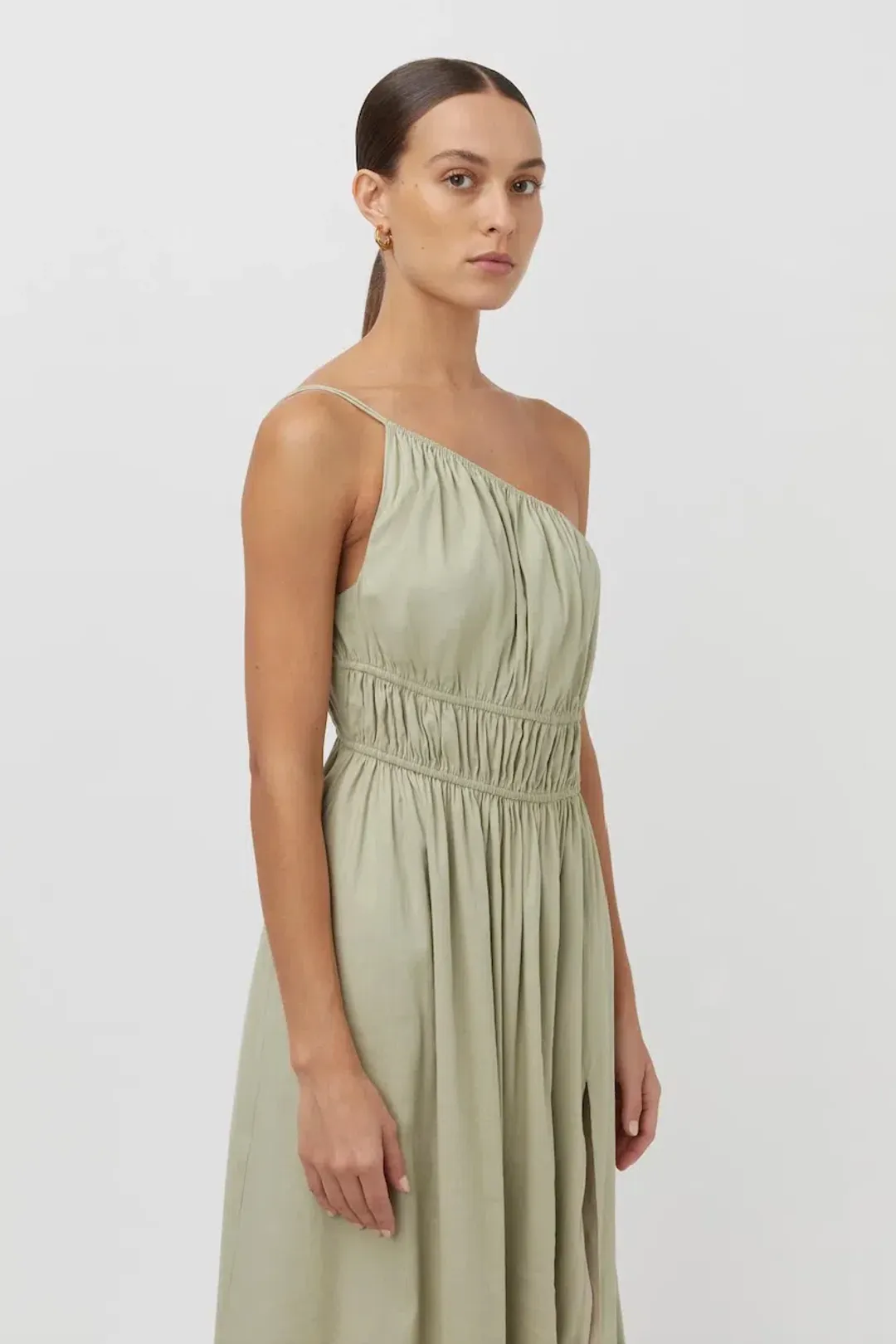 Camilla and Marc Sevilla Asymmetric Maxi Dress Green Size 8 for rent on The Volte - main image